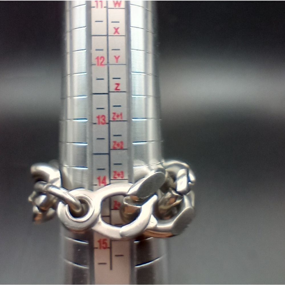Barbed wire chain ring biker size 14 R236